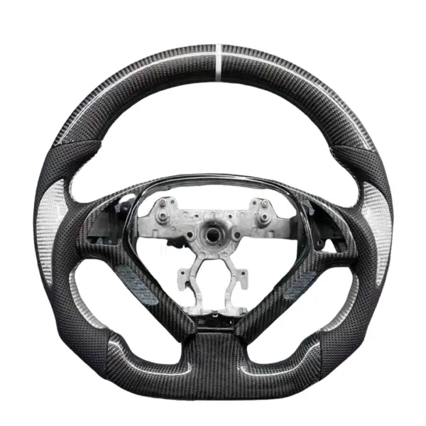 Infiniti G37 Carbon Fiber Black & White Steering Wheel