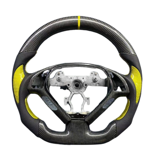 Infiniti G37 Carbon Fiber Black & Yellow Steering Wheel