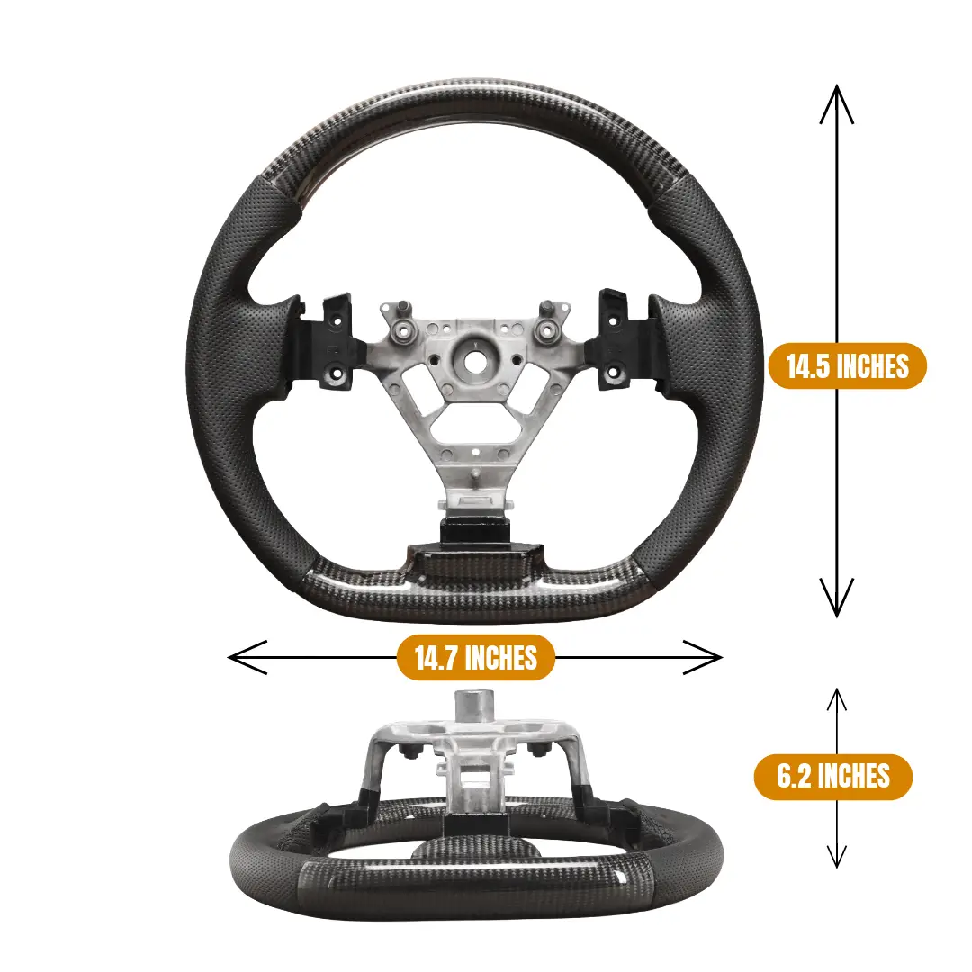 Nissan 350z Carbon Fiber Steering Wheel – Measurements Angle Nissan 350z Carbon Fiber Steering Wheel – Measurements Angle